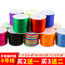 Shawar Tongan Red Rope China Knot Wire Rod 5 No. 6 No. 7 Jade Line fine braided bracelet pendant hanging rope Hand rope