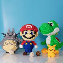 Compatible with Lego Building Blocks Micro Diamond Splits Small Particles Assembly Building Blocks Girl Educational Toy Children Mario