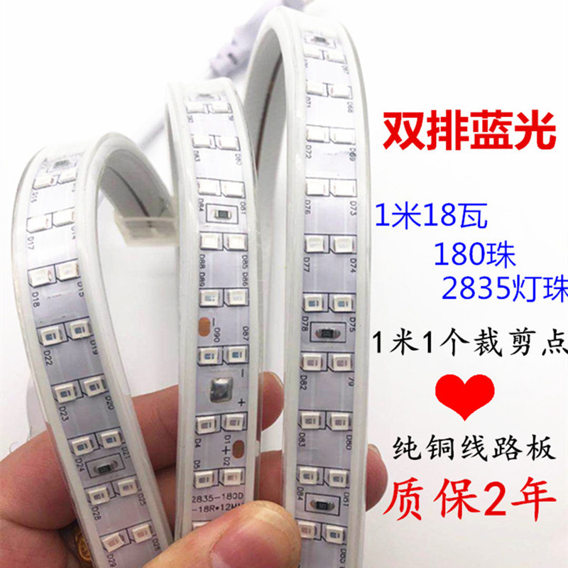 0贴片高亮蓝色j工程酒店吊顶灯双排防水灯带2年其它蓝光220V Изображение 1 0贴片高亮蓝色j工程酒店吊顶灯双排防水灯带2年其它蓝光220V Изображение 1