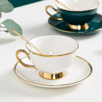 Net red light luxury high-value hanging ear coffee cup exquisite Ceramic European small office womens mug set