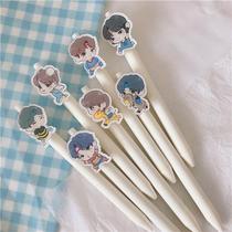 TNT stationery era Youth League gel pen signature pen with the same paragraph around the Q version of the cartoon creative cute bullet