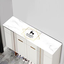 Shoe cabinet countertop protection cushion table fabric pvc table cushion marble veins anti-dust and waterproof and anti-scalding soft glass rectangle
