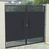 Iron Art Home Villa Courtyard Gate Custom Countryside Security Door Garden Small Doors Rust-proof Venetian Zinc Steel Fence Gate