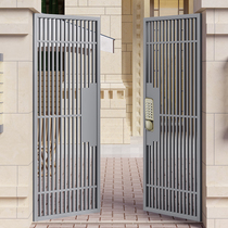 New Chinese Iron Art Courtyard Door Double Open Villa Outdoor Entrance Garden Small Doors Countryside Walled Yard Gate Custom