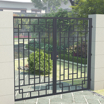 Decorative Courtyard Cell Door Rural Walled Yard Small Doors Rust-proof Iron New Modern Outdoor Iron Art Courtyard Gate