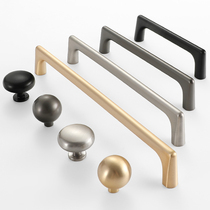 Nordic Light Lavish Golden Cabinet Door Handle Modern Minima American Black Cupboard Drawer Handle Single Hole Home Handle