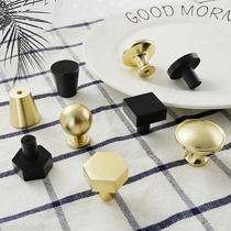 2021 New modern minimalist drawers Single-hole handle gold light extravagant idea free of punching upscale cupboard handles