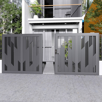 Customized villa courtyard double open door Iron garden entry list open door modern minimalist neighborhood Tingyard door