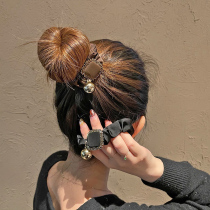 South Korea East Gate trend assembly ground diamond letter retro leather square Japanese and Korean hair accessories temperament travel headgear