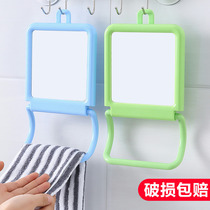 Desktop makeup mirror Student desktop dressing mirror Rectangular desk small mirror Creative towel hanging mirror Bathroom mirror