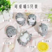 Girl Girlfriends Gift Box Stay Cute Little Kitty Small Gift Desktop Cute Little Swing Piece High-end Healing Ensemble Decoration