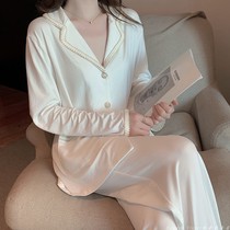 Sandro Vicari Pure Cotton Loose Sleepwear Woman Spring Autumn Season New Long Sleeve Small Scent Wind Home Conserved Two Sets