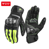 Spring Summer Motorcycle Riding Gloves Locomotive Rider Equipment Anti-Fall Warm And Breathable All Season Wind Shield Male Dermis