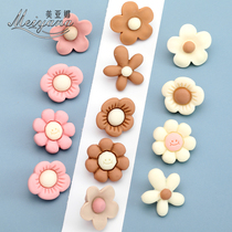 Colored flowers button children sweaters clothes decorations buttons baby baby small number button female coat button accessories