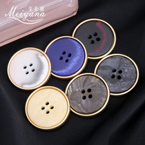 Metal high-end buttons buttons round resin coats sweaters womens accessories buckles blazers clothes button accessories