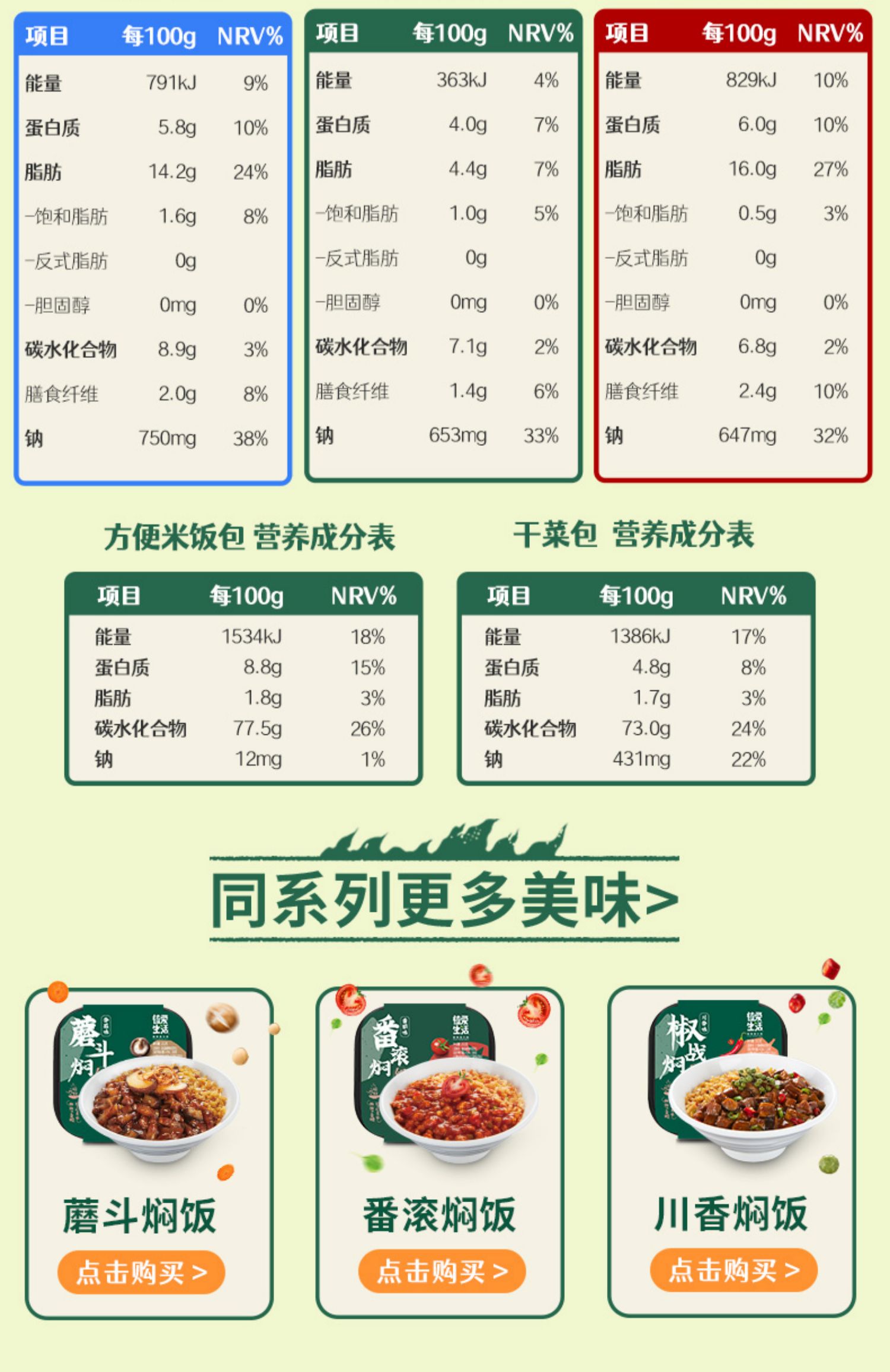 【3盒装】植爱生活自热米饭焖饭