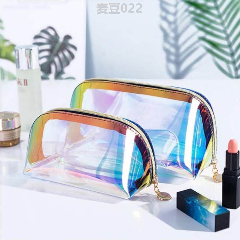 Fashion Pencil Case Waterproof Stationery Bag Girl Edition High Face Value Laser High School Students Transparent Pencil Colored Guy-Taobao