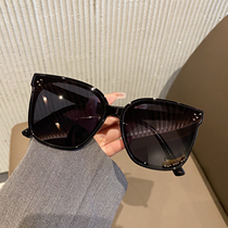 2021 Korean version of the new sunglasses retro Hong Kong style ins big face thin hot girl glasses shade sunglasses net red models