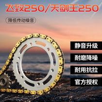 Applicable to Yamaha YBR flying to the King of Heaven's 250 oil chains and three sets of mute-added thick-tolerant bracelets