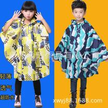 Childrens waterproof poncho Raincoat Boy cloak cute fashion girl baby new children beautiful cartoon flowers