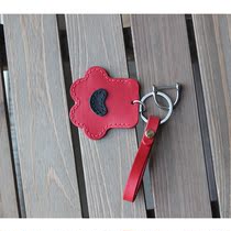 Cat's Claw Creative Handmade Cowhide Retro Car Keychain Multifunctional Hanging Pendant Access Control Card Set