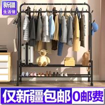 Xinjiang Xinjiang shipping clothes hanger bedroom clothes hanger floor hanging clothes hanger folding indoor clotheshorse household clothes