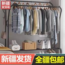 Xinjiang Xinjiangs Xinjiang clothes hanger floor folding indoor clotheshorse bedroom hanging clothes hanger Home Easy clothes