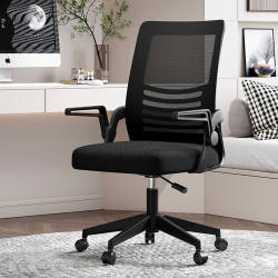 Office chair, computer chair, lifting swivel chair, staff conference chair, home mesh seat, black frame, black mesh, Xiaoyao