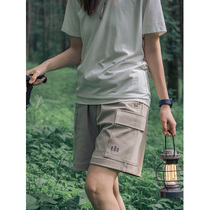 awka shorts half casual pants work pants with pockets camping loose men's and women's summer outdoor sports pants