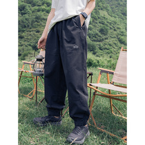 AWKA City Travel Outdoor Sport Mens Casual Cargo Trousers Couple Loose Hiking Camping Pants