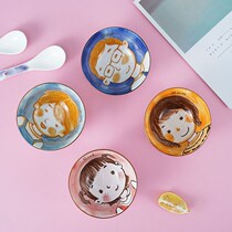 Home Personal Special Rice Bowls Home Family Family Parenting Round Bowl Suit Family of Four Cute Rice Ceramic Bowls