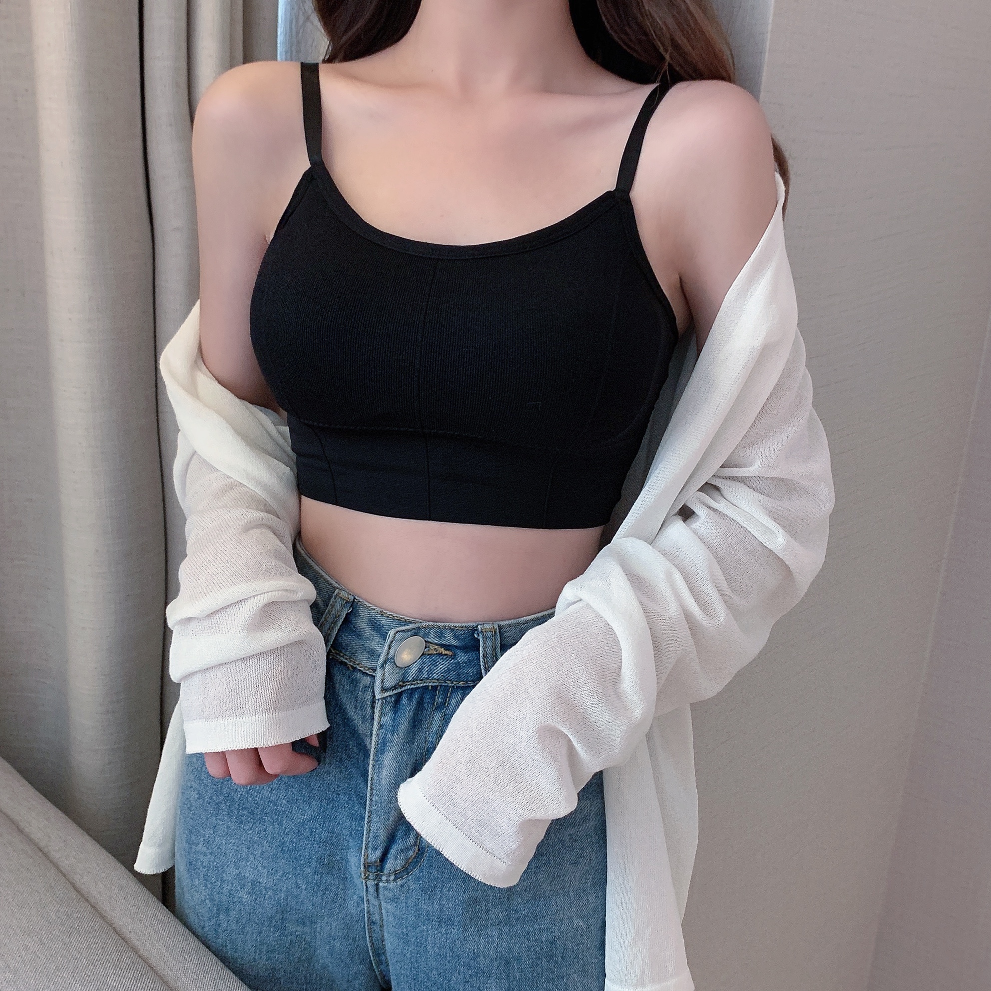 实拍实价美背抹胸内衣防走光学生裹胸聚拢无钢圈文胸运动吊带背心