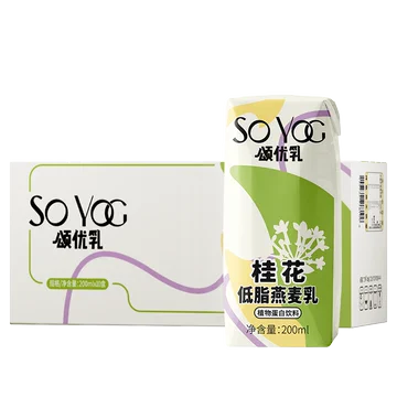 颂优乳0蔗糖0代糖0乳糖桂花燕麦乳200ml*10[10元优惠券]-寻折猪