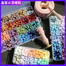 Fire Lacquer Wax Grain Fire Lacquered Wax Seal Grain Seal Wax Mold Retro Fire Lacquer Seal Fire Lacquer Wax Grain Suit Tool Mix Color