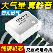 Charging AC DC Dual-purpose oxygenation pump small gold fish tank portable oxygen pump hooked up to your type fish farming machine