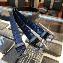 BV WHQN MAQH new belt male carved buckle youth calf skin hand knit belt