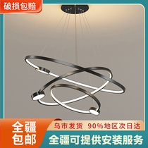 Xinjiang Restaurant LightNordic Dining Table Lighting Lighting Lighting Light Luxury Circular Hanging