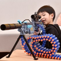 Electric Lian Hair Children Toy Gun Boys Soft Slingshot Emulation Suction Cups Soft Bullets Gatlin 3-6-year-old 5 boys