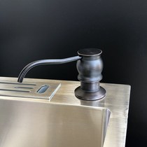 Soap dispenser kitchen sink large-capacity sink detergent faucet stainless steel detergent press bottle free