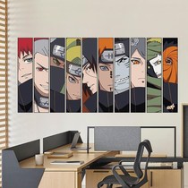 Poster wall stickers bedroom boys creative Naruto poster wall stickers bedroom Boys College dormitory wall outfit