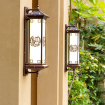 Solar Outdoor Wall Lamp Super Bright Outdoor Waterproof Large Doorway Villa External Wall Balcony Wall New Chinese Courtyard Lamp