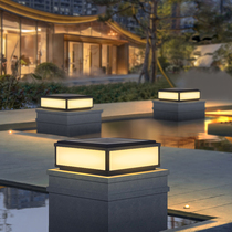 Solar Column Headlights Outdoor Waterproof Courtyard Lamp Wall Villa Garden Home Yard Landscape Gate Pillar Lights