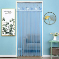 Summer anti-mosquito sand door curtain self-adhesive anti-theft door non-perforated Velcro curtain curtain kitchen partition for bedroom
