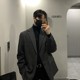 Bukexing 한국 고급 남성 재킷 남자 봄과 가을 모직 코트 영국 yuppie 콜드 슈트 Bukexing 한국 고급 남성 재킷 남자 봄과 가을 모직 코트 영국 yuppie 콜드 슈트