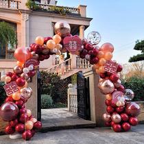 Wedding Arch Outdoor Rural Wedding Birthday Balloon Bracket Wedding Arrangement Shop Creative Opening Decoration Scene