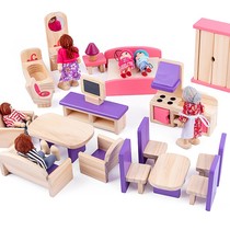 New girl House toy set princess castle doll house simulation furniture Villa House childrens birthday