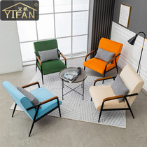 High-end hotel light luxury sofa chairmodern simplified guesthouse room accommodation to discuss table and chair combination