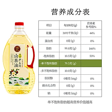 瑶记一级物理压榨纯正山茶籽油1.6L[10元优惠券]-寻折猪