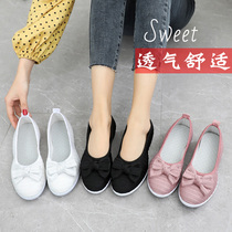 Spring and Summer new wild shoes fashion sweet nv dan xie soft anti-slip old Beijing cloth shoes flats shoes peas