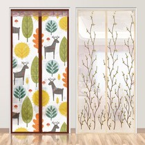 Door curtain summer anti-mosquito curtain magnetic Velcro non-perforated partition screen door curtain summer new household